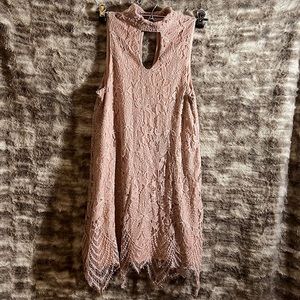 Small pink lace dress
